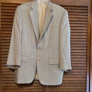 Samuelsohn Light Gray Patterned Blazer